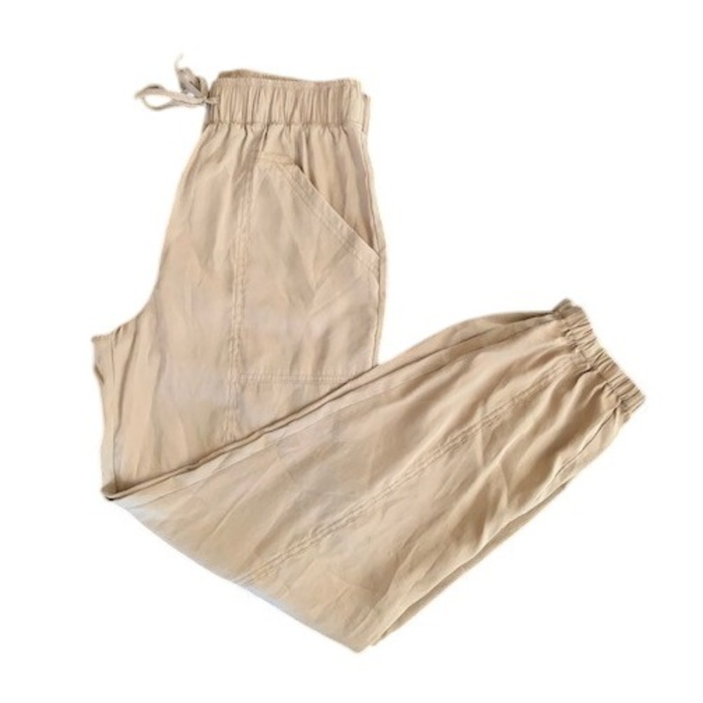 Abercrombie & Fitch Beige Drawstring Jogger Pants